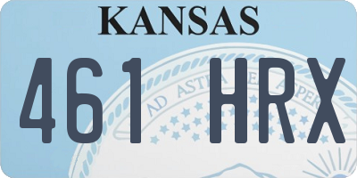 KS license plate 461HRX