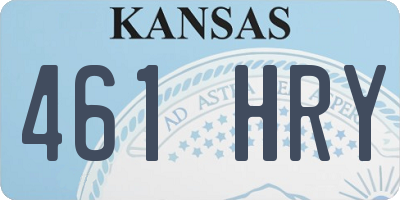 KS license plate 461HRY