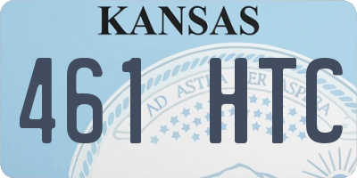 KS license plate 461HTC