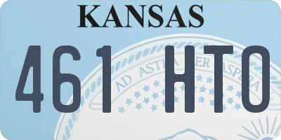 KS license plate 461HTO