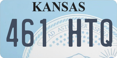 KS license plate 461HTQ