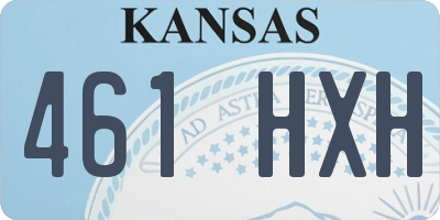KS license plate 461HXH