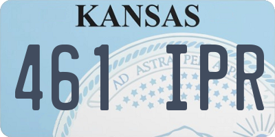 KS license plate 461IPR
