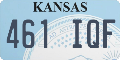 KS license plate 461IQF