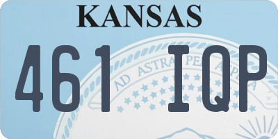 KS license plate 461IQP