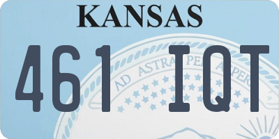 KS license plate 461IQT