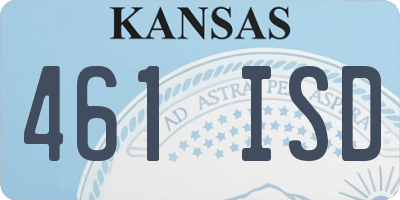 KS license plate 461ISD