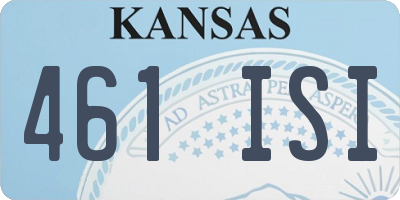 KS license plate 461ISI