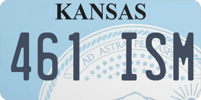 KS license plate 461ISM