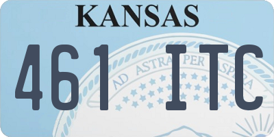 KS license plate 461ITC