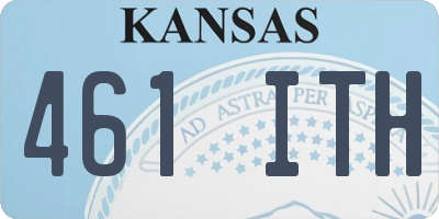 KS license plate 461ITH