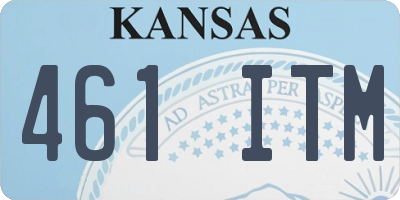 KS license plate 461ITM