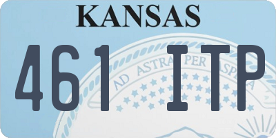 KS license plate 461ITP