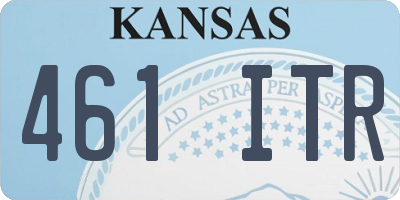 KS license plate 461ITR