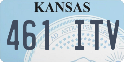 KS license plate 461ITV