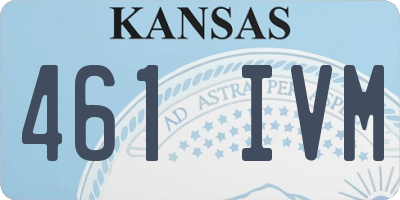 KS license plate 461IVM