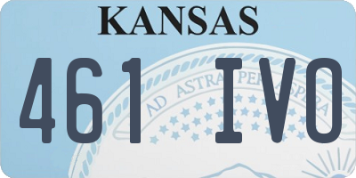 KS license plate 461IVO