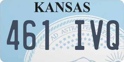KS license plate 461IVQ