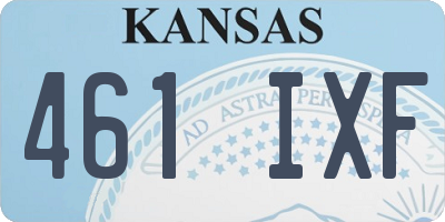 KS license plate 461IXF