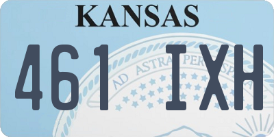KS license plate 461IXH