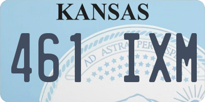 KS license plate 461IXM