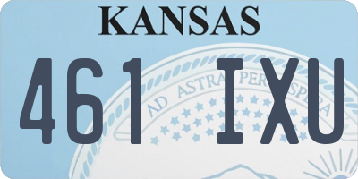 KS license plate 461IXU