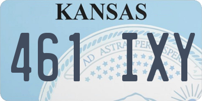 KS license plate 461IXY