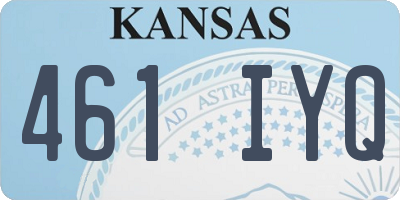 KS license plate 461IYQ
