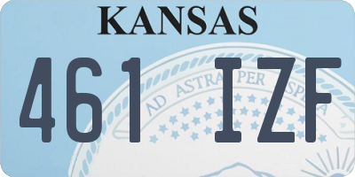 KS license plate 461IZF