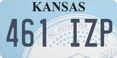 KS license plate 461IZP