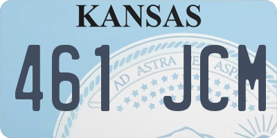 KS license plate 461JCM