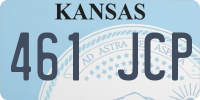 KS license plate 461JCP