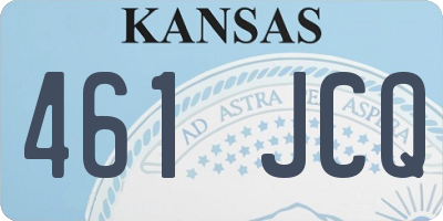 KS license plate 461JCQ