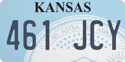 KS license plate 461JCY