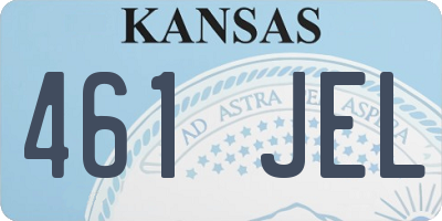 KS license plate 461JEL