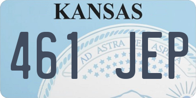 KS license plate 461JEP