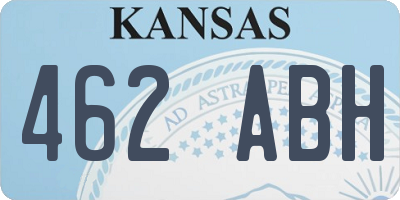KS license plate 462ABH