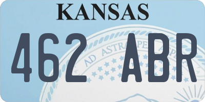 KS license plate 462ABR