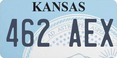 KS license plate 462AEX