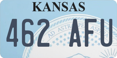 KS license plate 462AFU