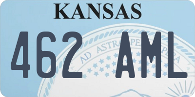 KS license plate 462AML