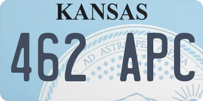 KS license plate 462APC