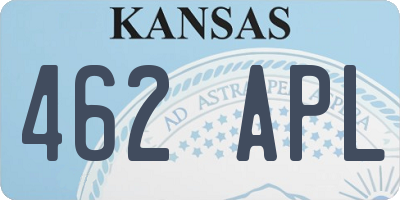 KS license plate 462APL