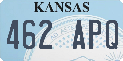 KS license plate 462APQ