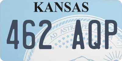KS license plate 462AQP