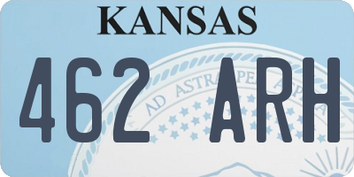 KS license plate 462ARH