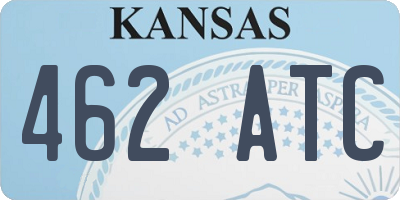 KS license plate 462ATC