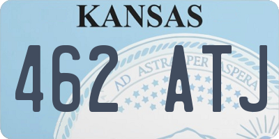 KS license plate 462ATJ