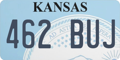 KS license plate 462BUJ