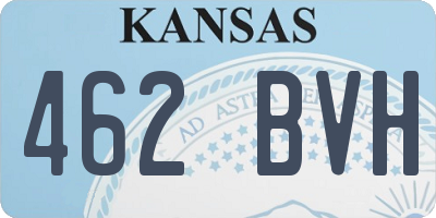 KS license plate 462BVH